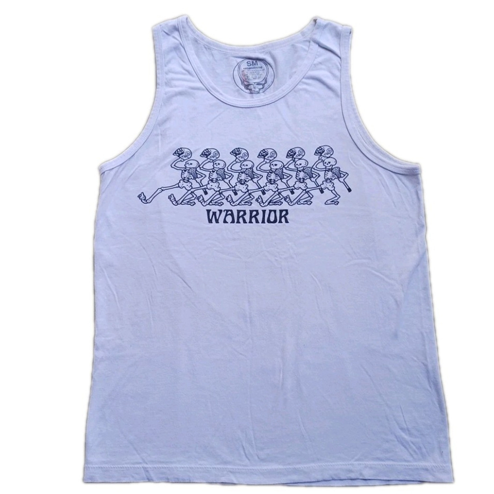 Warrior Mens Tank Dancing Skeletons Steal Your Face Small Medium